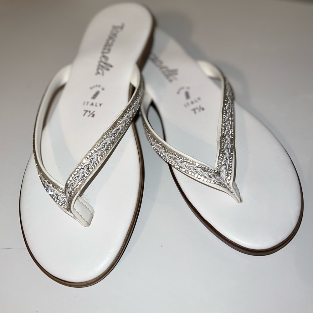 Brand new embellished flip flop